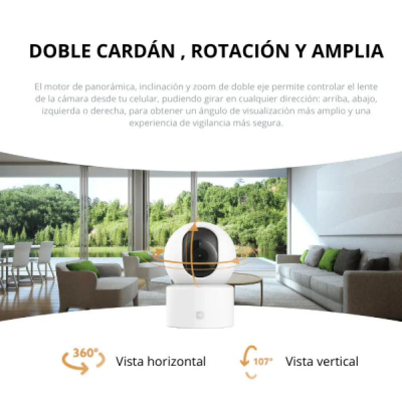 Cámara Xiaomi C301 360° WiFi con Visión Nocturna