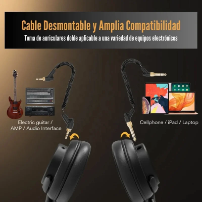 Audífonos Maono AU MH601 DJ / Estudio Profesional 50 mm