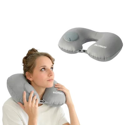 🌜 Almohada de Cuello Inflable BOMIDI U02 | Plegable Portátil