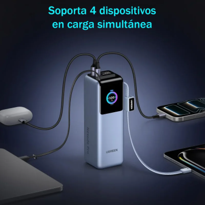 UGREEN Nexode Pro 200W 25000mAh | Power Bank para Laptops en Perú ⚡