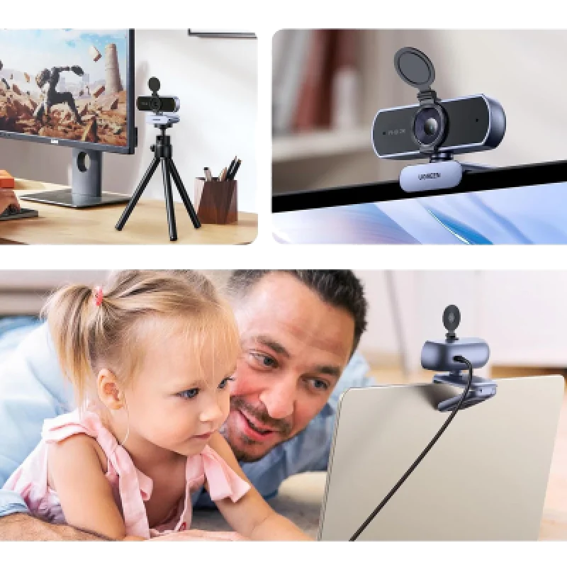 Cámara Web para PC UGREEN CM717 2K FHD USB Autofocus Micrófono Dual🎬