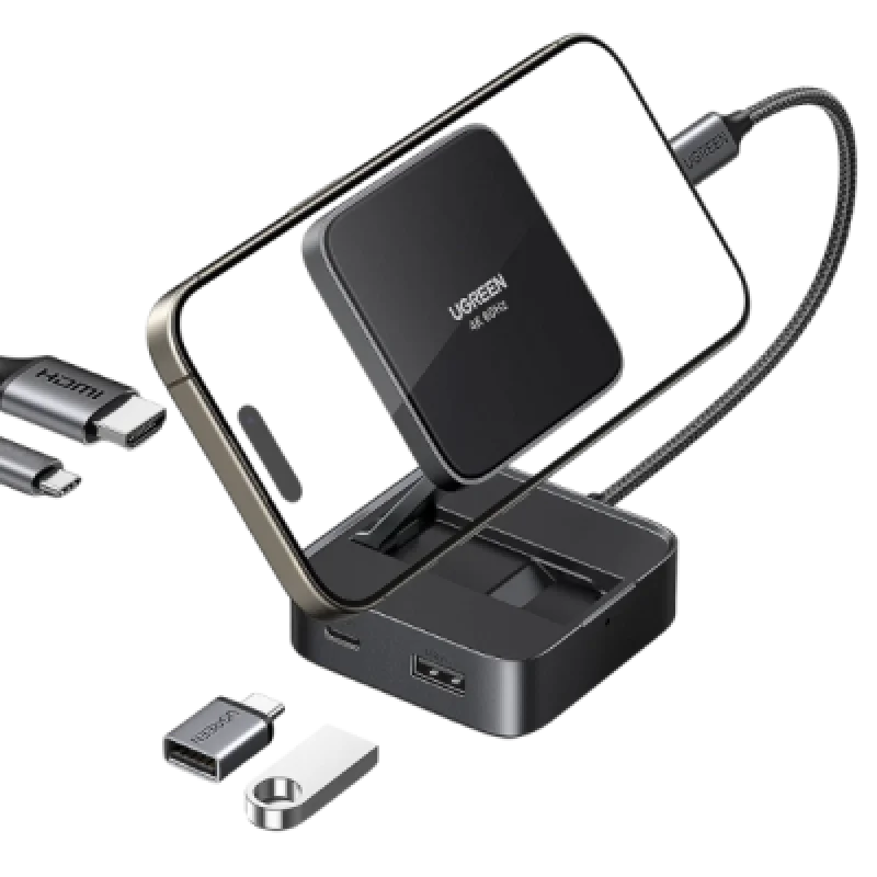 UGREEN CM801 35590 – Hub USB C 4 en 1 con HDMI 4K y PD 100W
