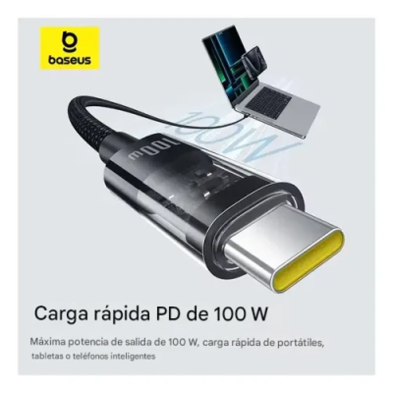 Cable Baseus USB C a USB C 100W