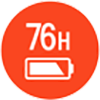 🔋 Hasta 76 horas de batería