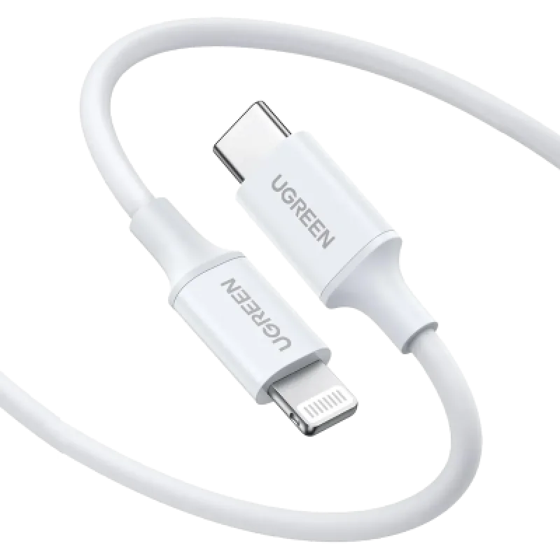 Cable USB-C a Lightning UGREEN 10493 MFi 20W Carga Rápida