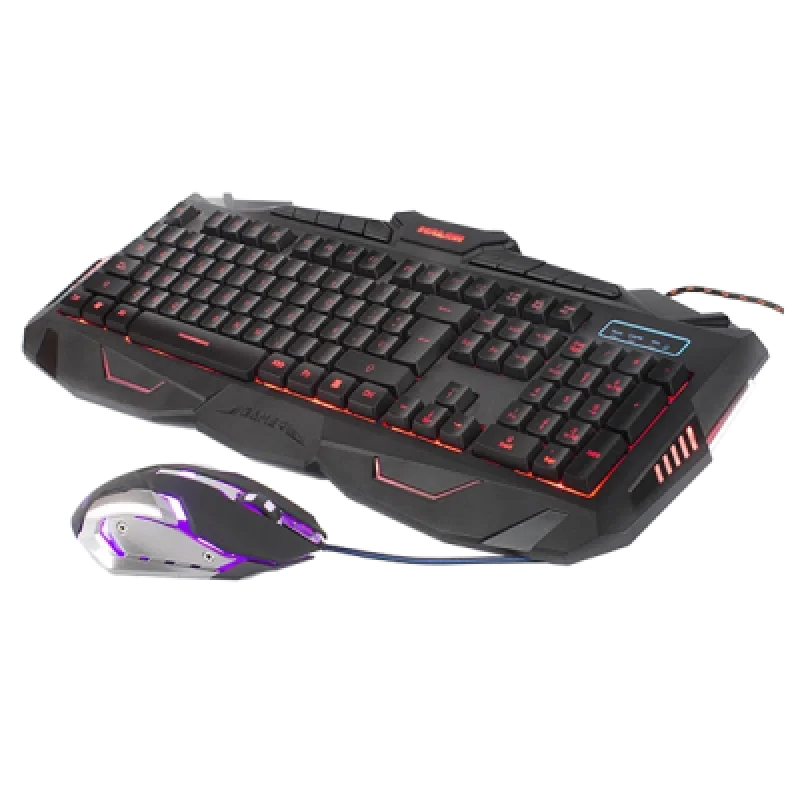 Combo Gamer Teclado y Mouse Halion Draco HA 518c | RGB Mecánico y Precisión para Juegos
