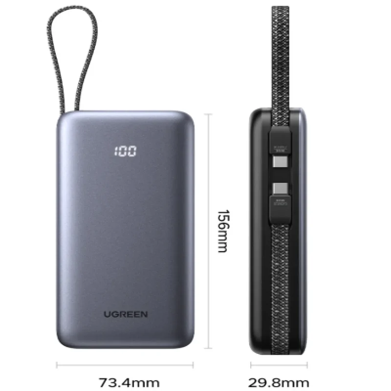 Power Bank Ugreen 20000mAh 30W PB528 | Cargador Portátil USB-C 🔋