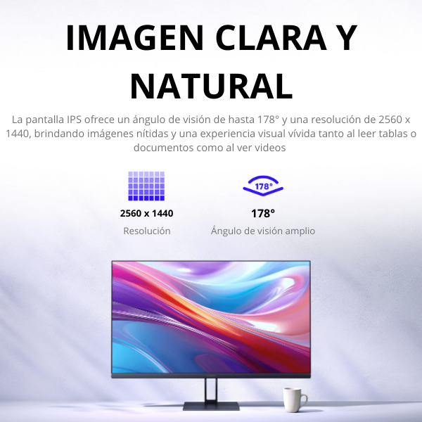 Monitor Xiaomi 2K A27Qi 27″ QHD 100 Hz