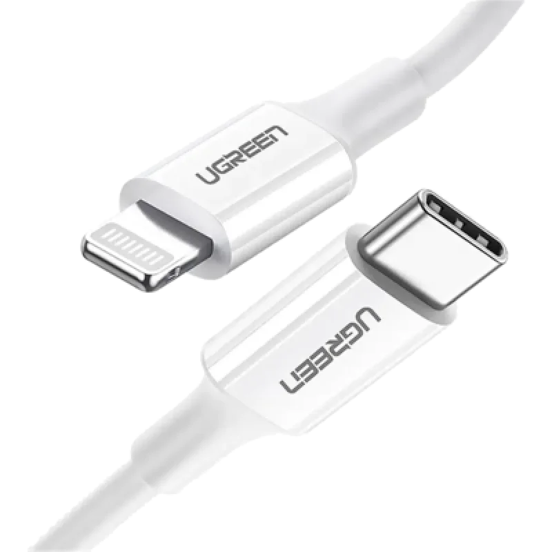 Cable USB-C a Lightning UGREEN 10493 MFi 20W Carga Rápida