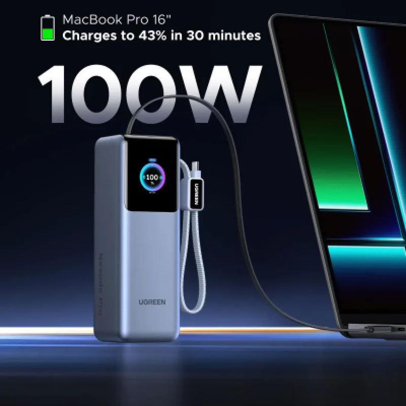 UGREEN Nexode Pro 200W 25000mAh | Power Bank para Laptops en Perú ⚡