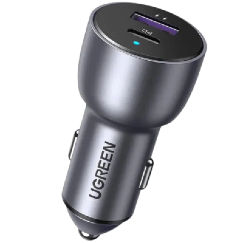 Cargador de Auto UGREEN 60W PD/QC con USB C + USB A