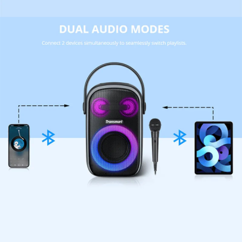 Parlante Karaoke con Micrófono Tronsmart Halo 110 | Máxima Diversión con Potente Sonido