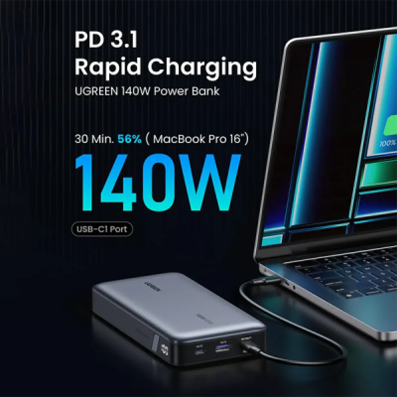 Cargador Portátil Ugreen 25000mAh 145W🔋