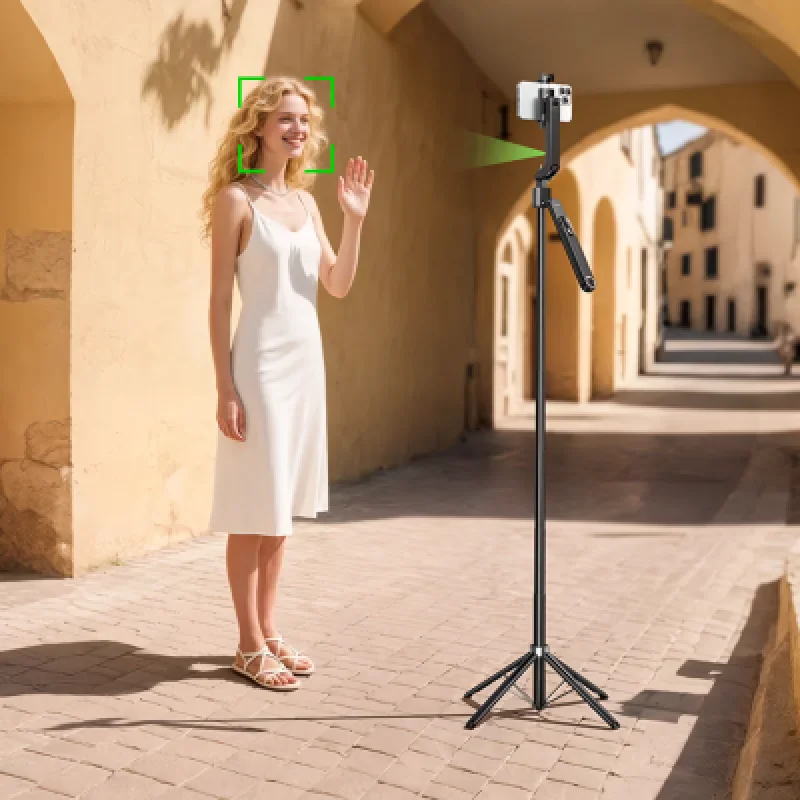 Soporte trípode 360° Hoco K32 con seguimiento facial y Bluetooth