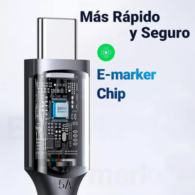 Cable USB Tipo C a C 100W 2M UGREEN | Carga Rápida