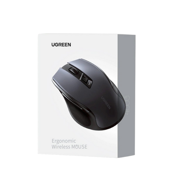 Ugreen MU006 Mouse Inalámbrico Silencioso – Negro