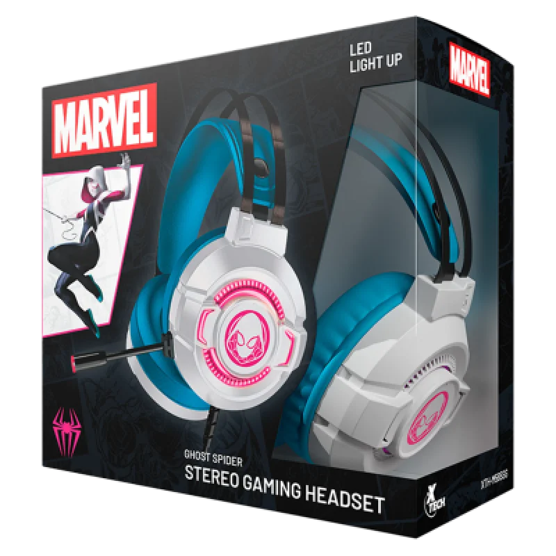 Audífonos Gamer Xtech Ghost Spider LED Micrófono 50mm
