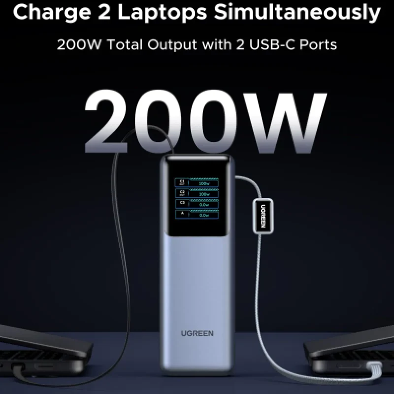 UGREEN Nexode Pro 200W 25000mAh | Power Bank para Laptops en Perú ⚡