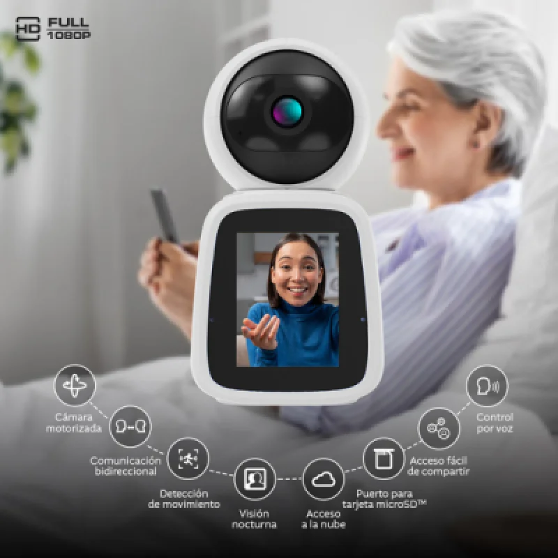 Cámara inteligente Nexxt NHC IP20 Wi Fi 1080p PTZ de 2 vías