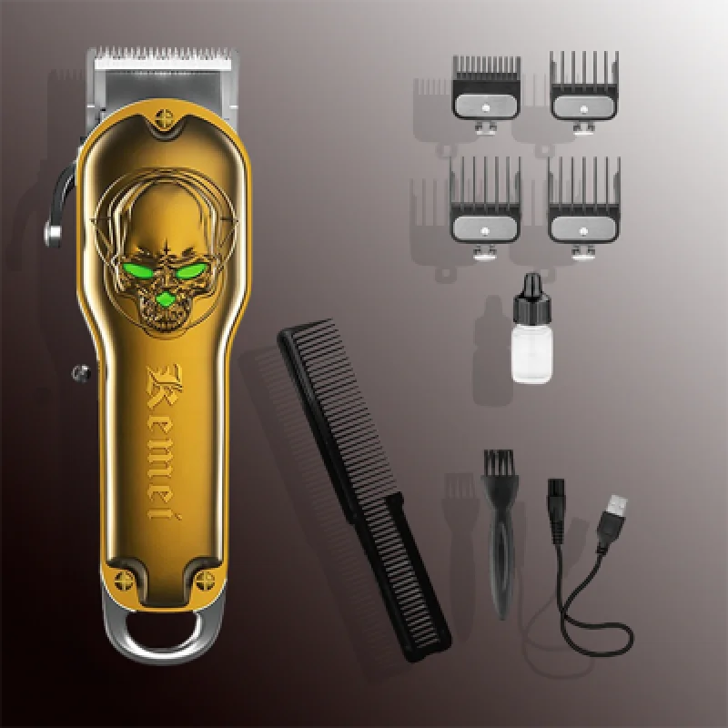 Máquina de Cortar Cabello Profesional KEMEI KM 1961 | Precisión y Potencia para Barberos y Uso en Casa