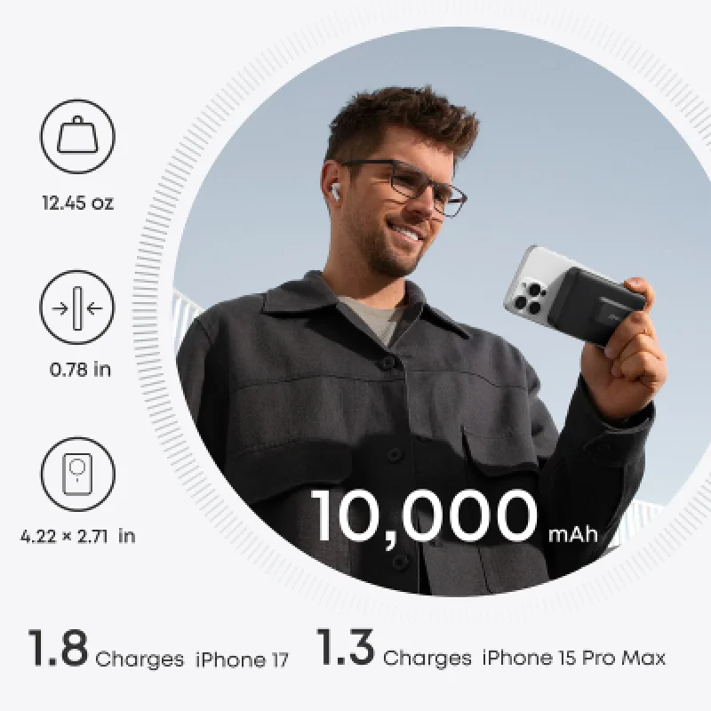 Power Bank Anker MagGo 10000mAh 15W Magnético iPhone