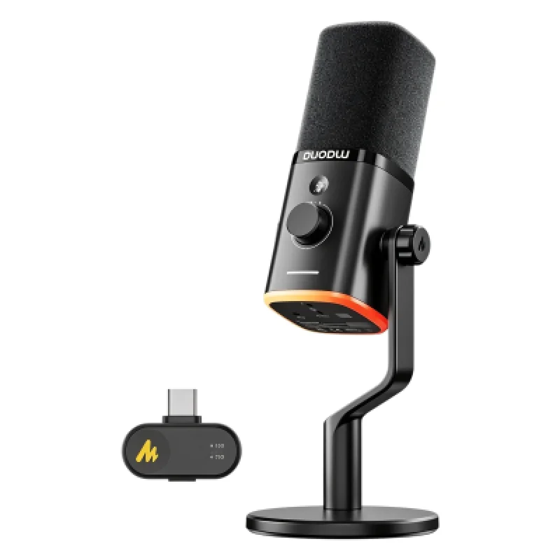 Microfono inalámbrico  maono pd100w rgb  profesional  podcast 