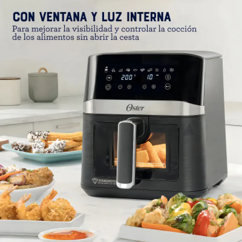 Freidora de Aire Oster 4L Digital DiamondForce 10 Programas🍕