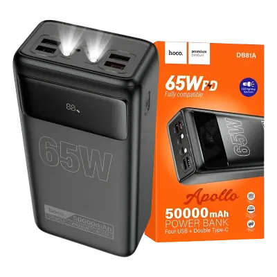 Cargador Portátil Power Bank Hoco DB81A Edge 50000mAh PD 65W 🔋⚡