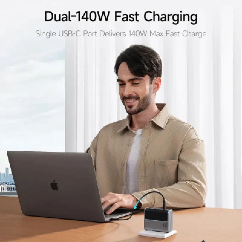 ⚡ Cargador CUKTECH 140W GaN USB-C 4 Puertos | Rápido y Seguro