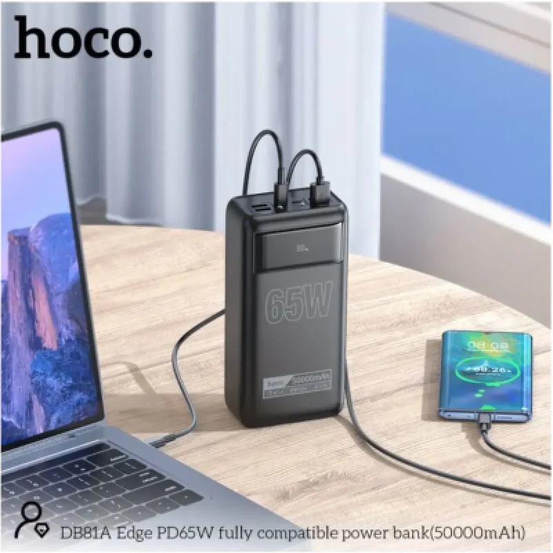 Power Bank Hoco DB81A 50000mAh PD 65W | Cargador Laptop 🔋