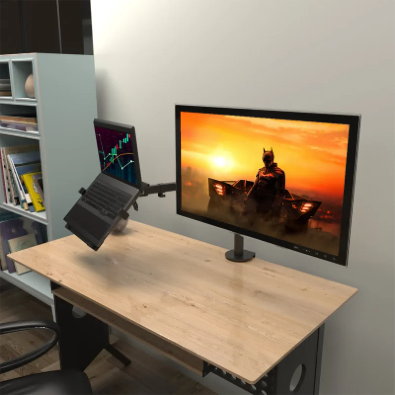 Soporte Monitor y Laptop Klip Xtreme KMM-301 13”-32” Giro Total