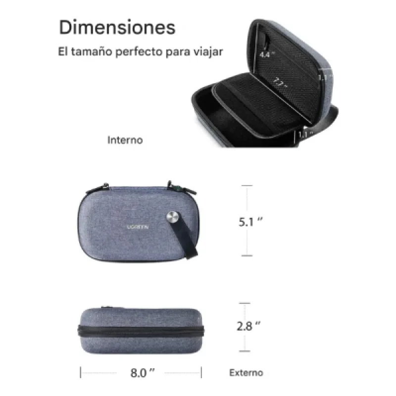 Estuche Rígido Ugreen LP152 50903 – Organizador de Cables