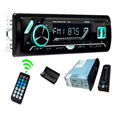 Auto Radio 1 Din con pantalla led Bluetooth