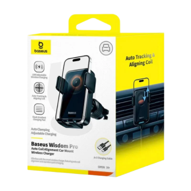 Baseus CM051 – Soporte Cargador Inalámbrico para Auto (Car Mount Wireless Charger)