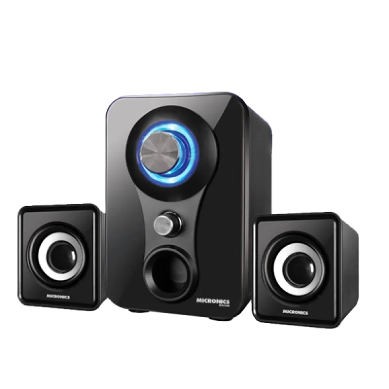 Parlantes para PC Micronics Killer S600 Surround Bass Estéreo | Sonido Potente y Conectividad Inalámbrica