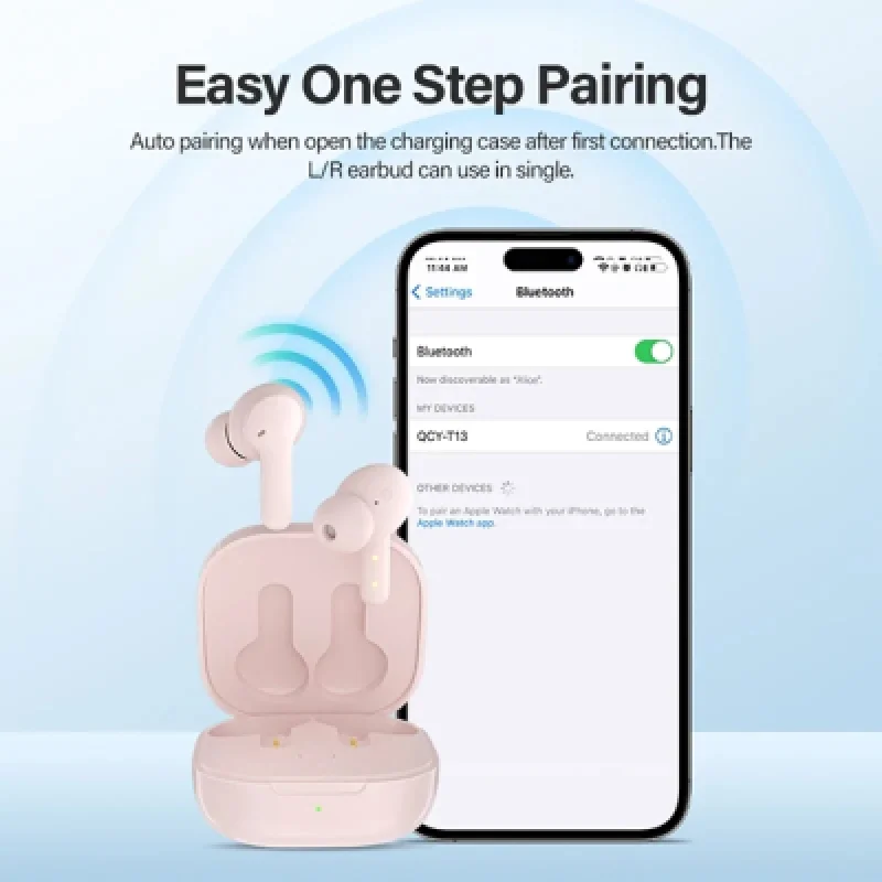 Audífonos Inalámbricos QCY T13 AirPods Bluetooth | Sonido Claro y Confort