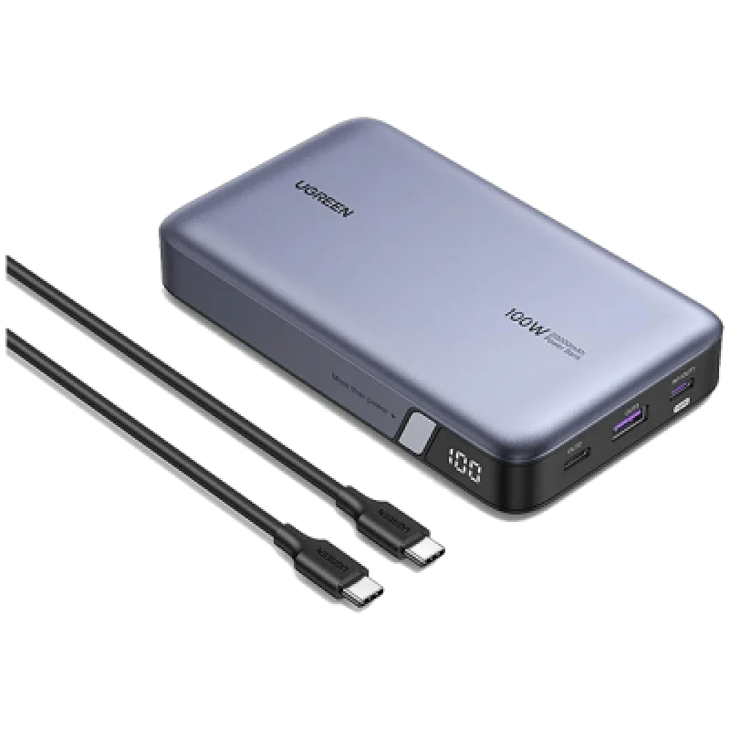 Power Bank UGREEN 20000mAh 100W + Cable Tipo C🏷️