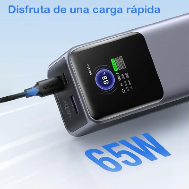 Cargador Portátil Ugreen Nexode 200W 25000mAh| Power Bank Fast Charger para Laptop y Celular✨