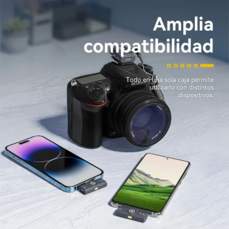 Micrófono inalámbrico de solapa Hollyland Lark M2 – Negro