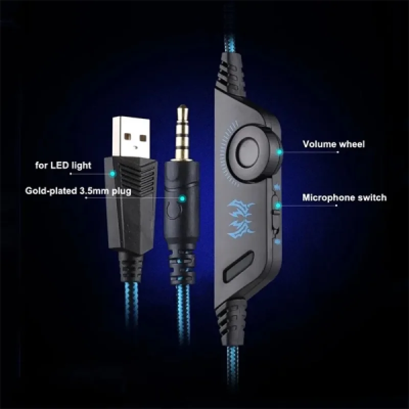 Audífono Gamer con Micrófono Kotion Each Pro G900 con Iluminación RGB