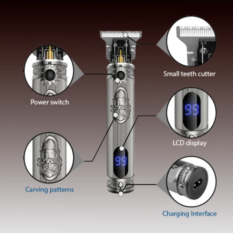 Máquina de Cortar Cabello Profesional KEMEI KM 700b | Corte Preciso y Potente para Hombre