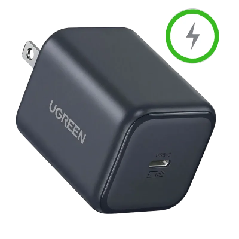 Cargador UGREEN 45W GaN USB-C PD X524 para iPhone y Galaxy