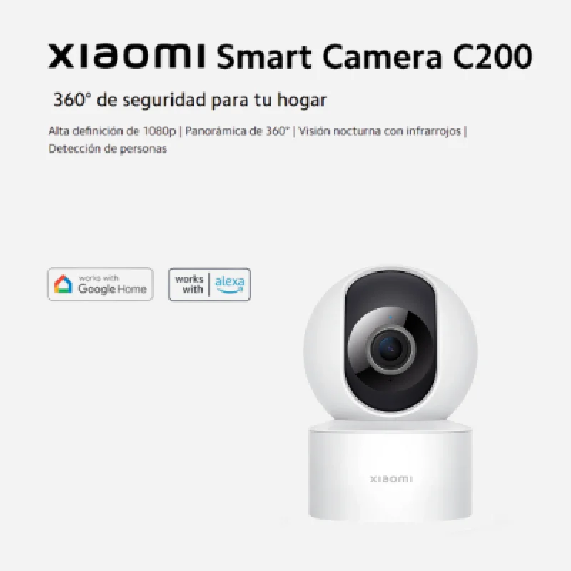 Cámara Xiaomi C200 360° WiFi con Visión Nocturna