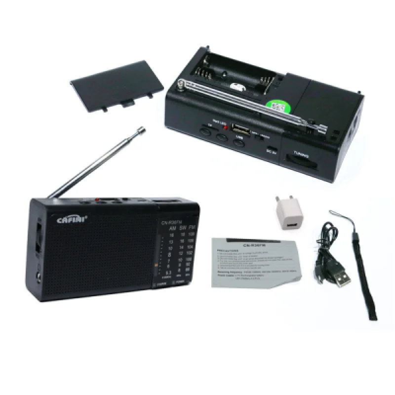 Radio Parlante Cafini CN R36FM BT Bluetooth con Panel Solar y Linterna LED | Portátil y Multifuncional