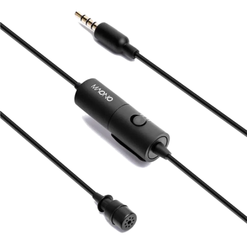 Micrófono de Solapa Maono AU 100🎙️ | Lavalier 3.5mm Cable 6m para Móvil y Cámara 📷