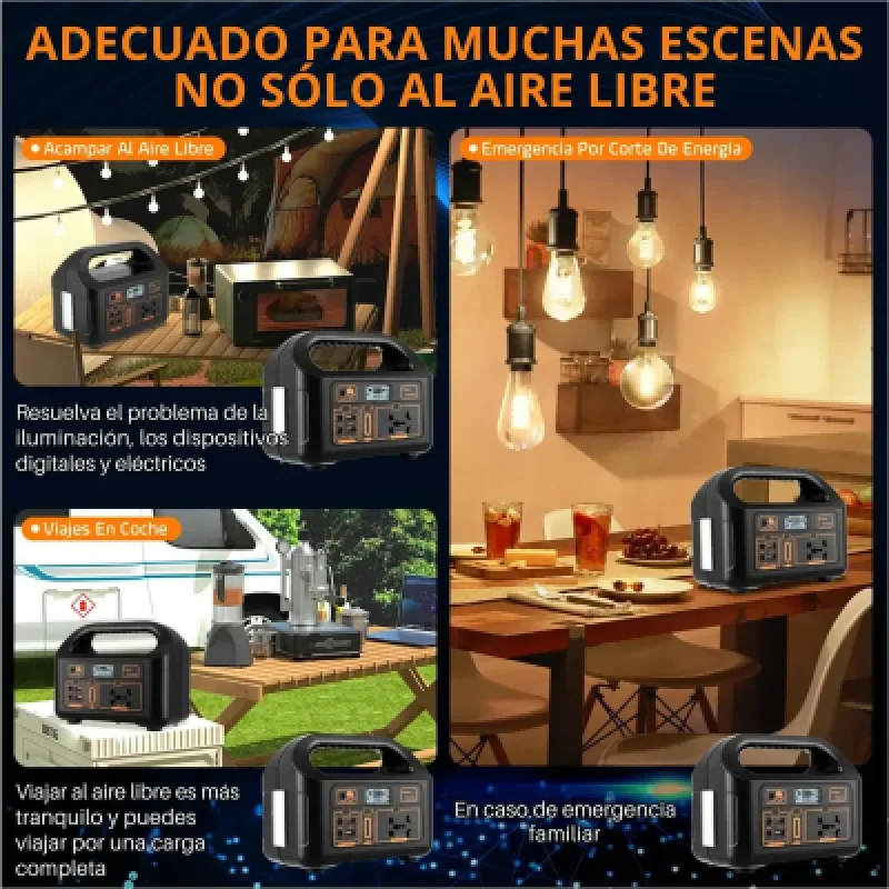 Kit Solar Portátil SANCI 150W con Panel y Batería | Energía Limpia⚡☀️