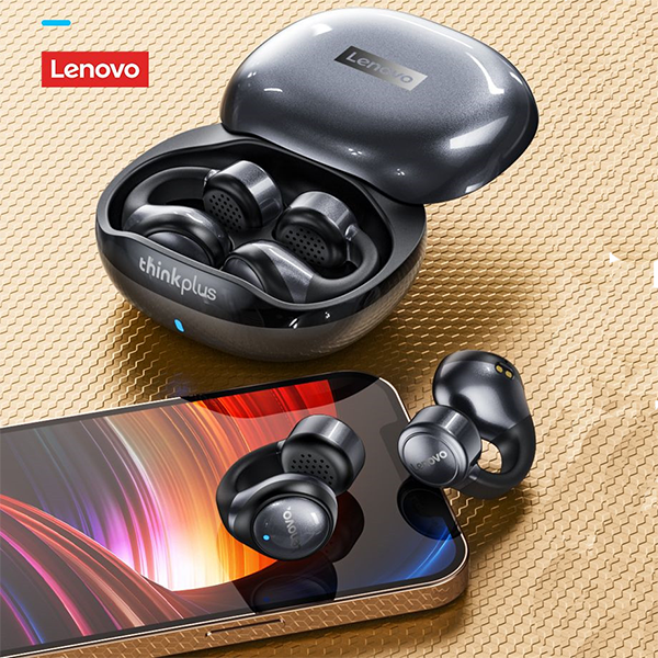 Audífonos Inalámbricos Lenovo X20 Clip ThinkPlus | Conectividad Bluetooth, Sonido de Alta Calidad y Carga Rápida