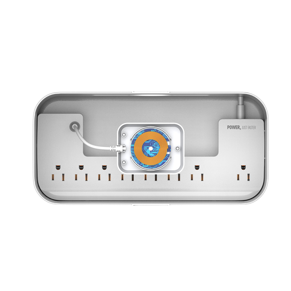 Regleta con Cargador Inalámbrico 15W y Puertos USB Rápidos LDNIO