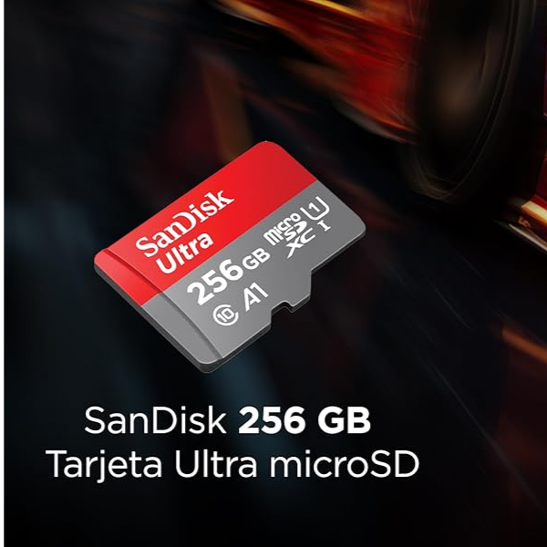 SanDisk Ultra microSDXC 256GB UHS-I – Velocidad Full HD
