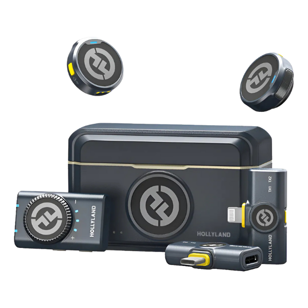 Micrófono inalámbrico de solapa Hollyland Lark M2 – Negro